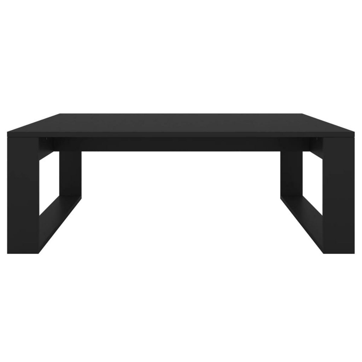 VIDAXL Table basse Noir 100x100x35 cm Bois d'ingenierie