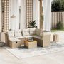 Voir la diapositive 1 : VIDAXL Salon de jardin avec coussins 8 pcs beige resine tressee