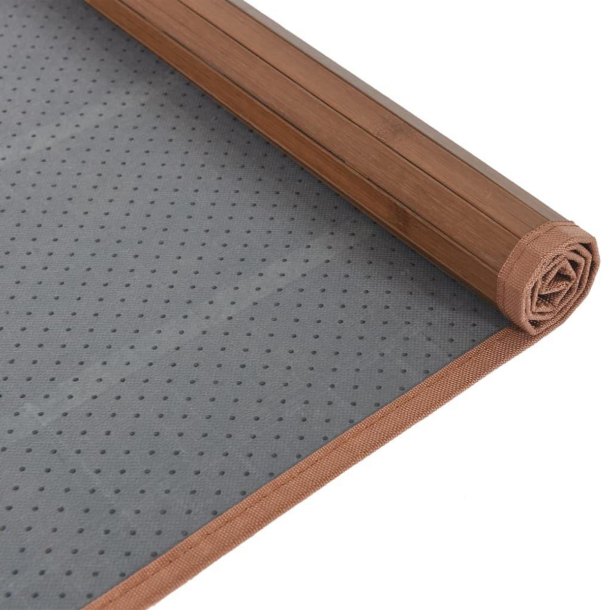 VIDAXL Tapis rectangulaire marron 80x300 cm bambou