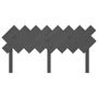 Voir la diapositive 4 : VIDAXL Tete de lit Gris 159,5x3x80,5 cm Bois massif de pin