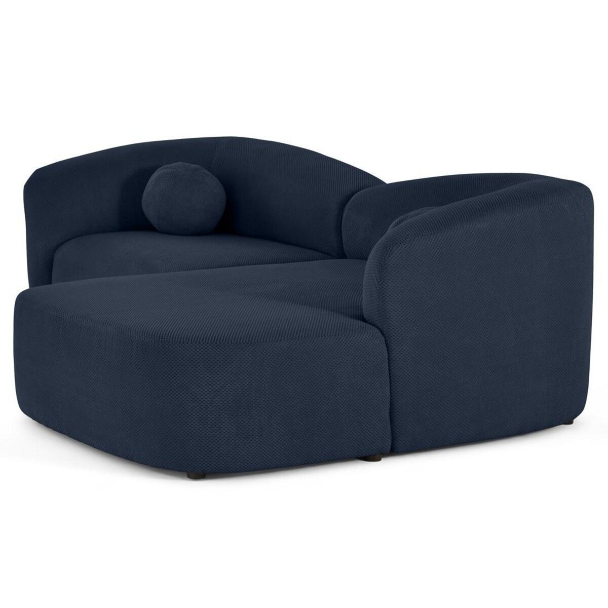 LISA DESIGN Charles - canapé d'angle droit 4 places en velours texturé