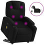Voir la diapositive 2 : VIDAXL Fauteuil inclinable de massage electrique Noir Tissu