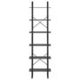Voir la diapositive 5 : VIDAXL Etagere de rangement Gris 60x30x210 cm Bois d'ingenierie