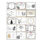 FEERIC LIGHT & CHRISTMAS Lot de 15 Étiquettes Cadeaux  Pop  25cm Blanc
