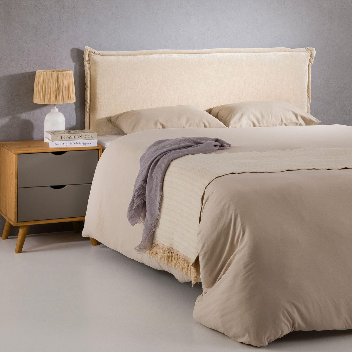 IDIMEX Tête de lit SAVER 120 sur pieds, en tissu