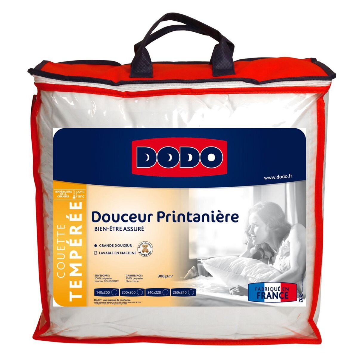 DODO Couette tempérée Douceur Printanière 300g/m²