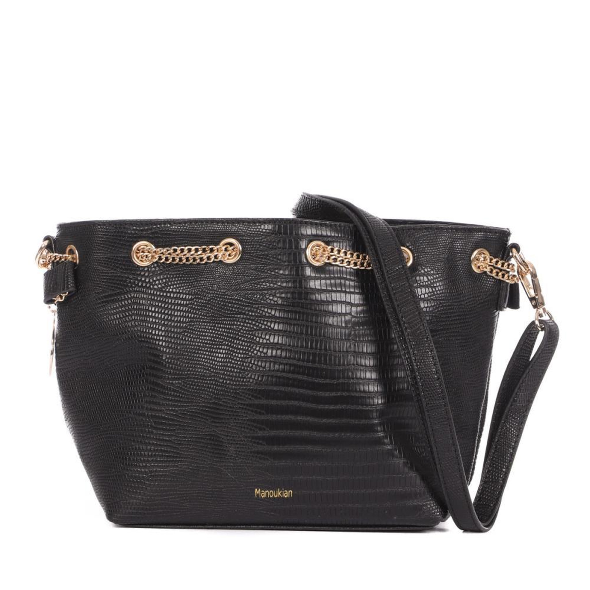 MANOUKIAN Sac seau noir femme manoukian milly. Coloris disponibles : Noir