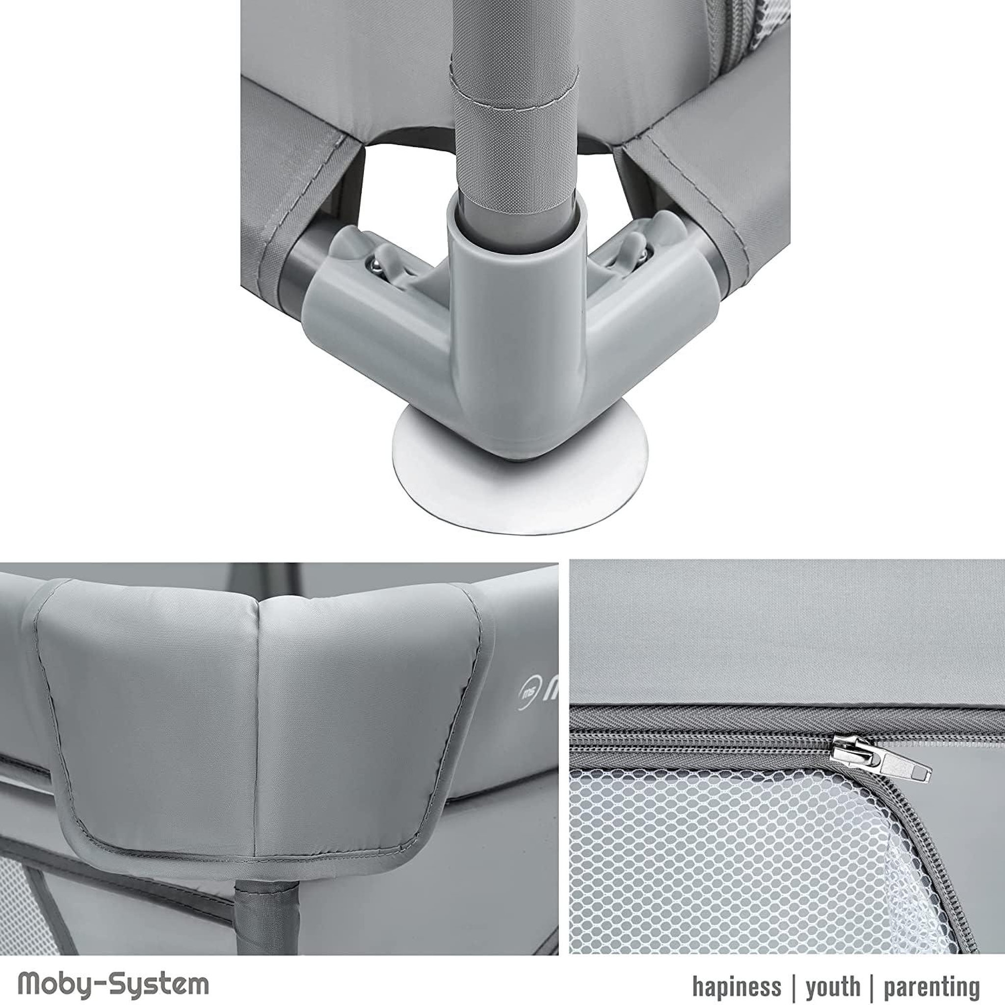 Voir la diapositive 6 : MOBY SYSTEM Parc pliable pour enfants Moby-System 200 x 140 cm avec entrée zippée