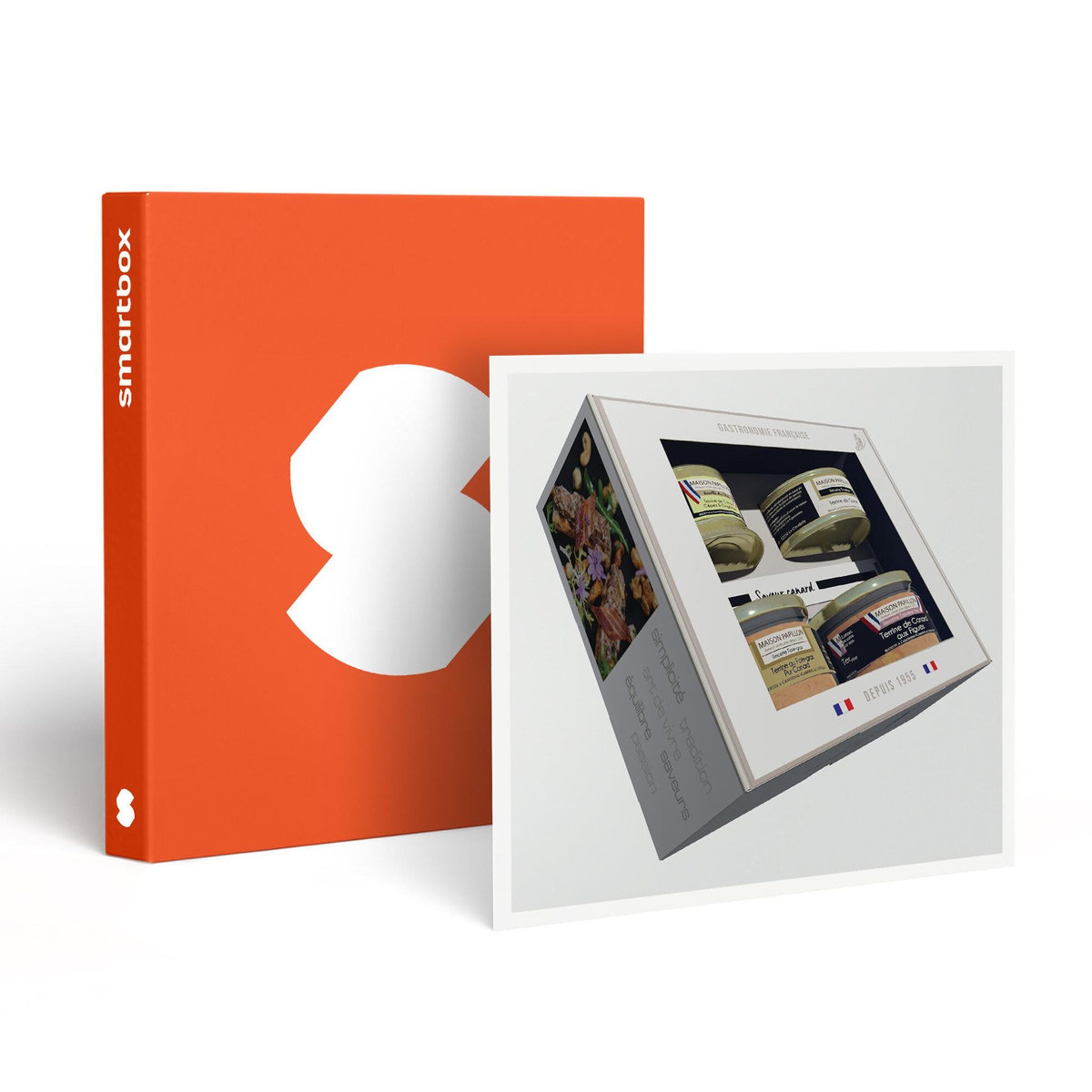 Smartbox Coffret de 4 terrines gourmandes à déguster à domicile - Coffret Cadeau Gastronomie