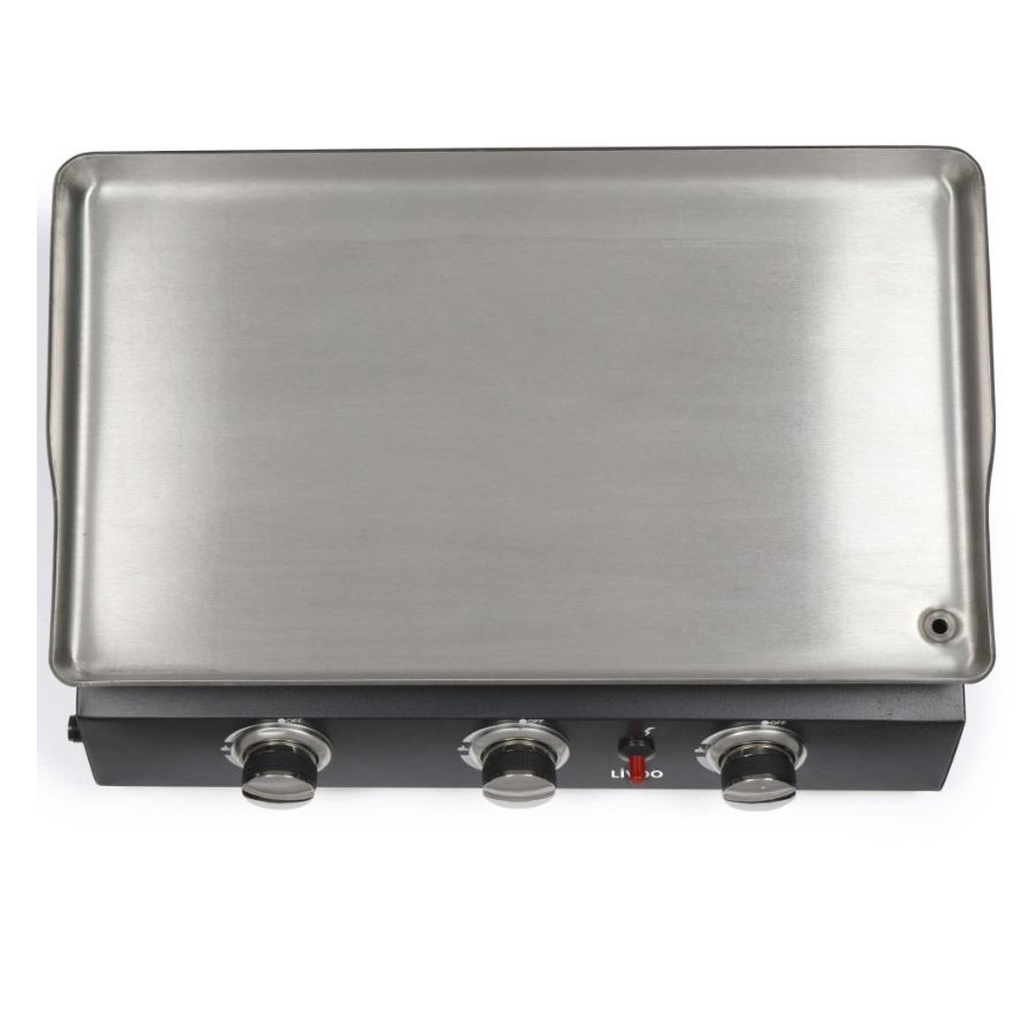 Voir la diapositive 3 : LIVOO Plancha gaz 7200w en métal noir - doc249