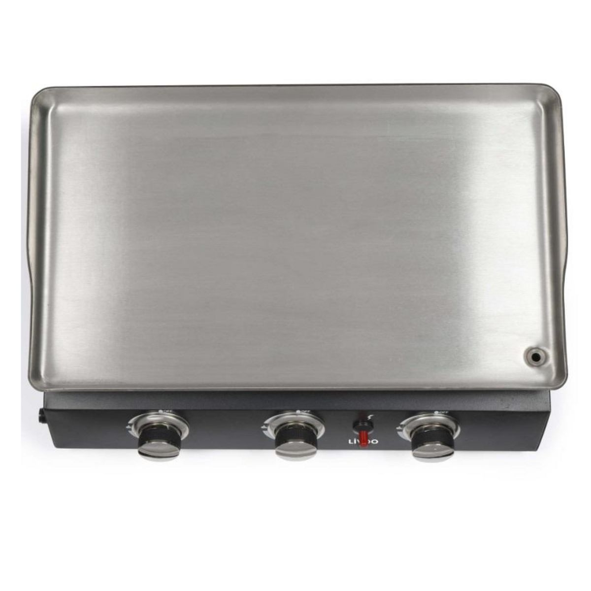 LIVOO Plancha gaz 7200w en métal noir - DOC249