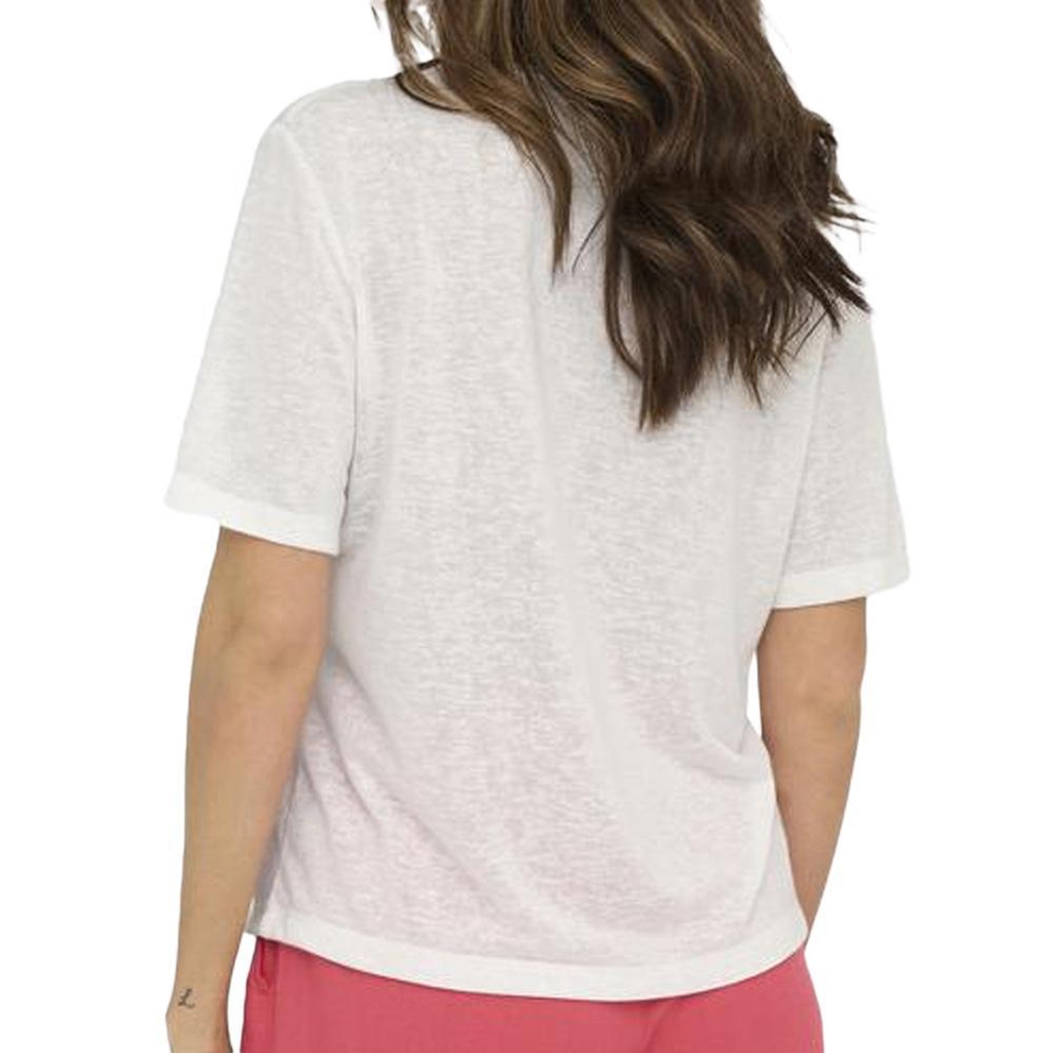 Voir la diapositive 2 : JACQUELINE DE YONG T-Shirt Blanc Femme JDY Camille Glitter