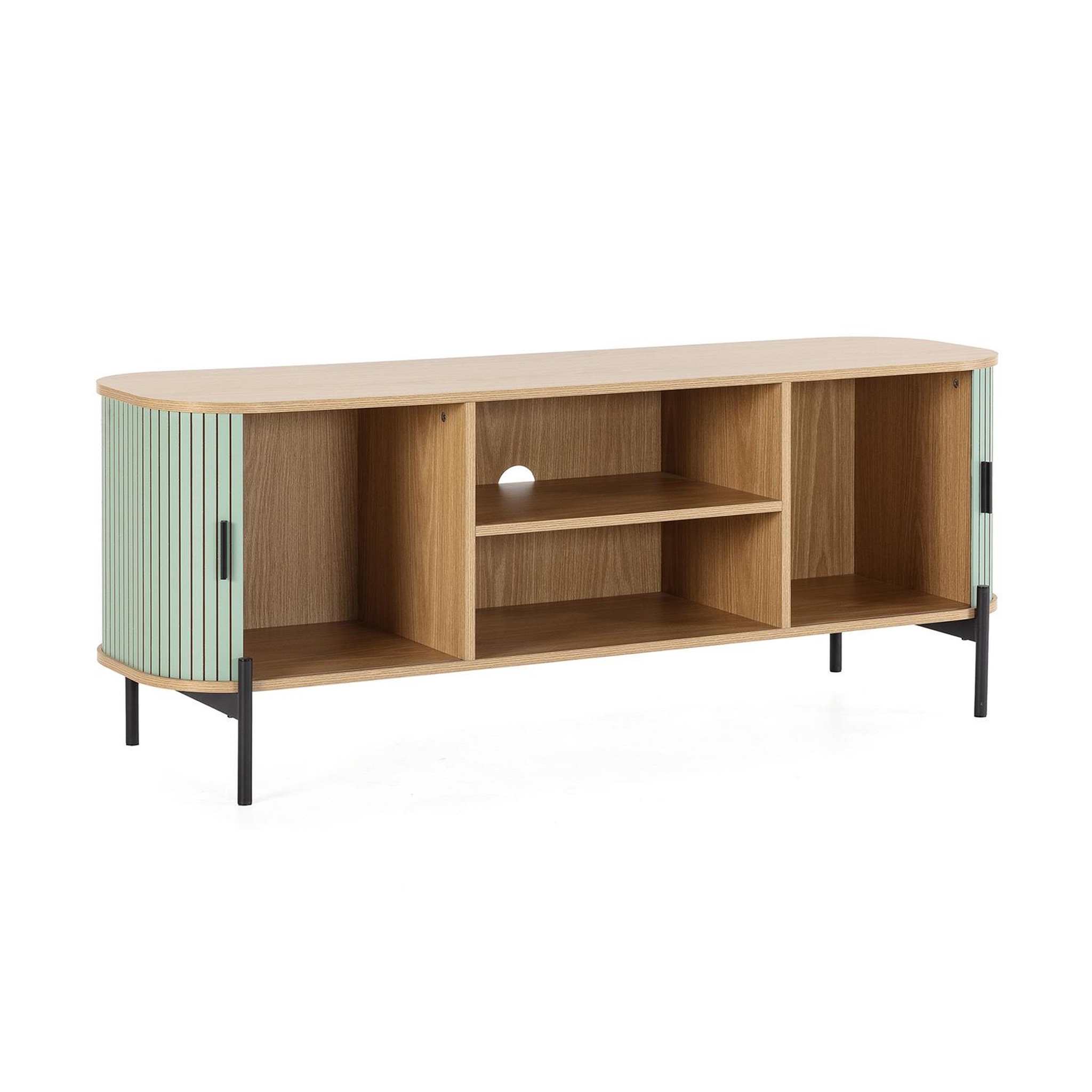 Voir la diapositive 3 : VS VENTA-STOCK Meuble Tv Mónaco 2 portes couleur Bleu