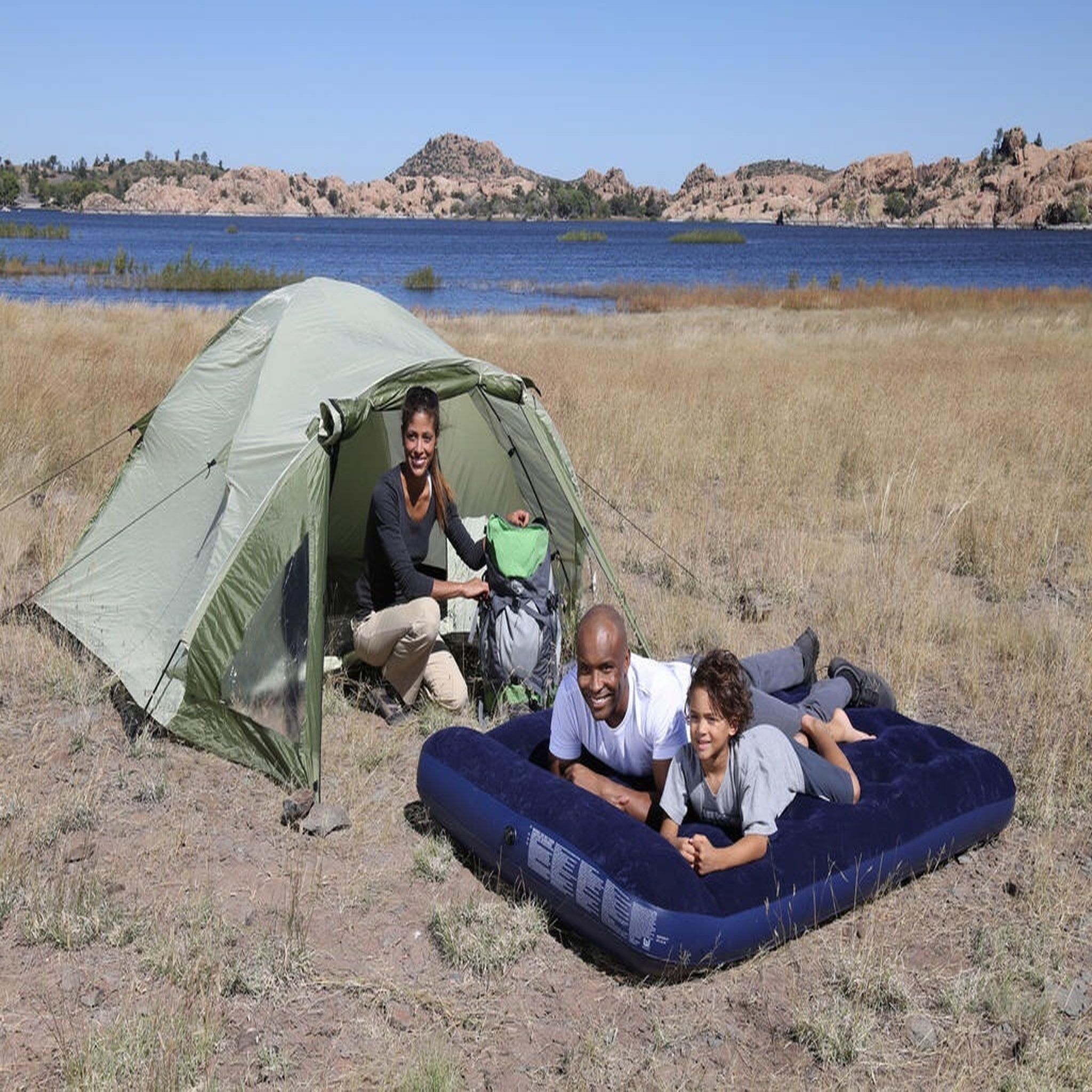 Voir la diapositive 5 : BESTWAY Matelas gonflable de camping - 2 personnes - 191x137x22cm - PAVILLO™