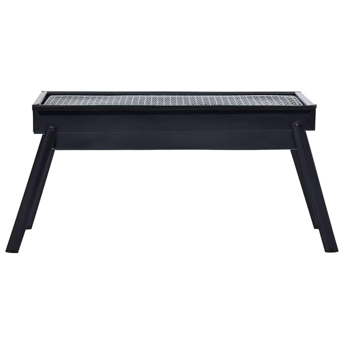 VIDAXL Barbecue portable de camping inoxydable 60x22,5x33 cm