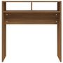 Voir la diapositive 5 : VIDAXL Table console Chene marron 78x30x80 cm Bois d'ingenierie