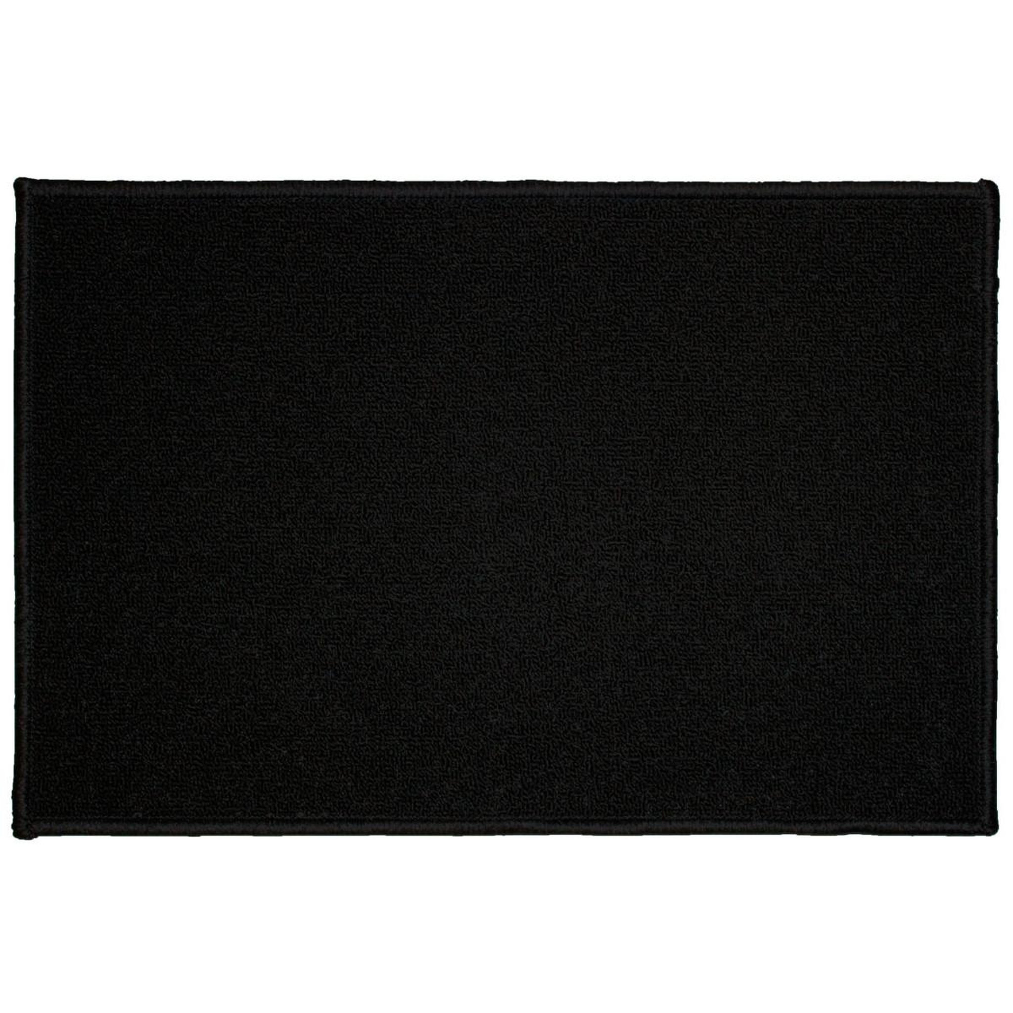 Douceur d'Intérieur Tapis déco rectangulaire  primobis  40x60cm noir