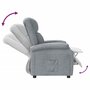 Voir la diapositive 6 : VIDAXL Fauteuil inclinable Gris clair Tissu