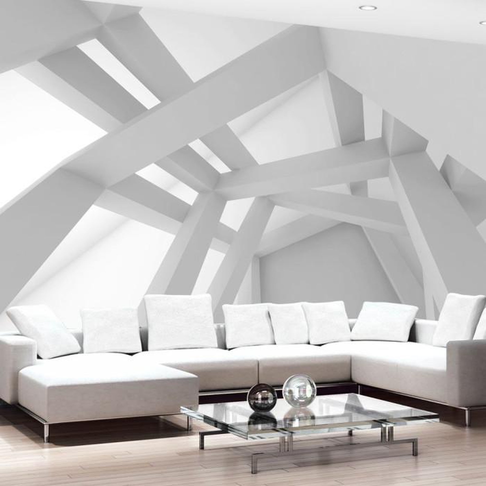 Paris Prix Papier Peint  White Construction. Coloris disponibles : Multicolore