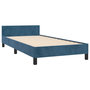 Voir la diapositive 4 : VIDAXL Cadre de lit sans matelas bleu fonce 80x200 cm velours