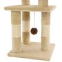 Voir la diapositive 5 : VIDAXL Arbre a chat avec griffoirs en sisal 65 cm Beige