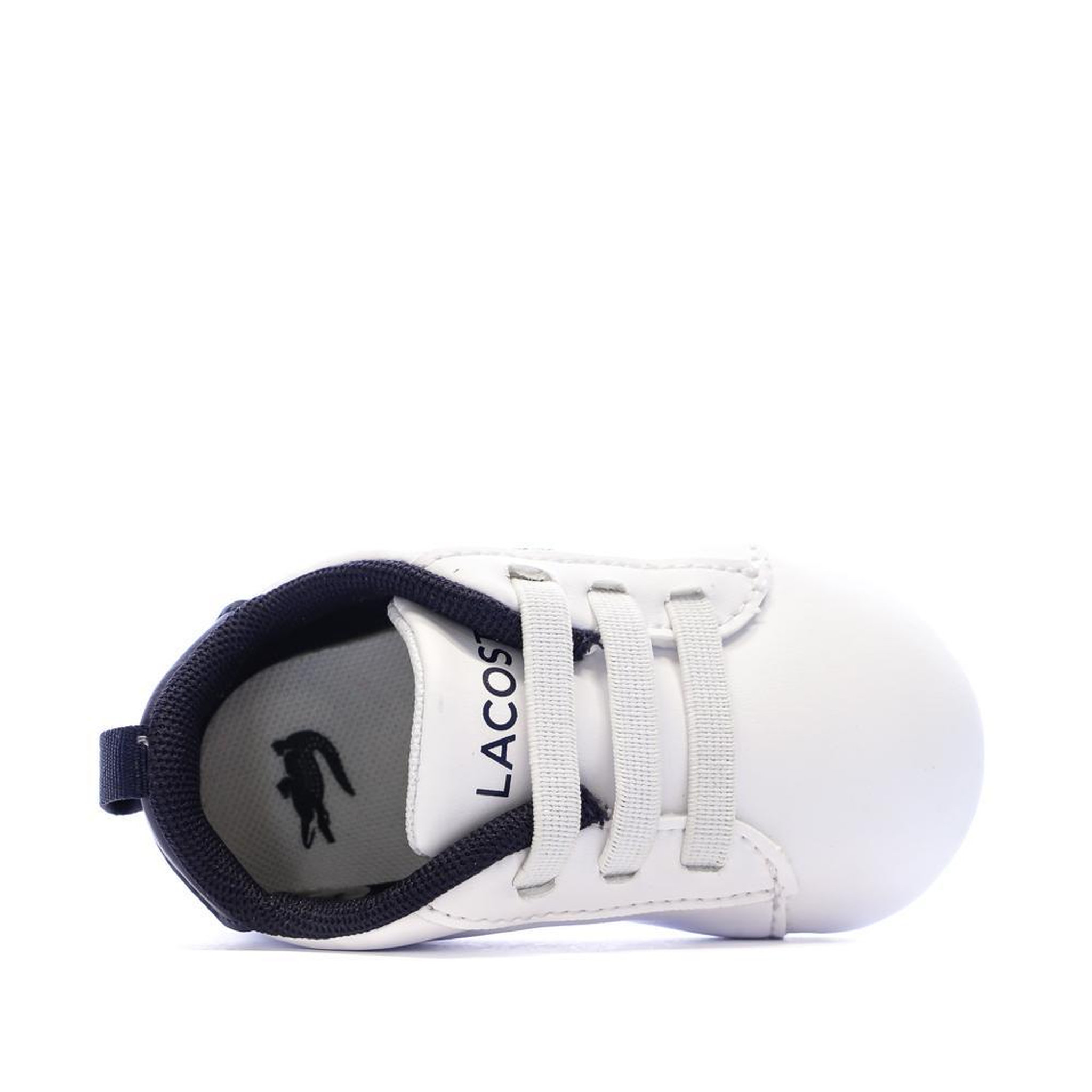 Voir la diapositive 4 : Lacoste Baskets Blanches/Marine Bébé Lacoste Carnaby Set 225
