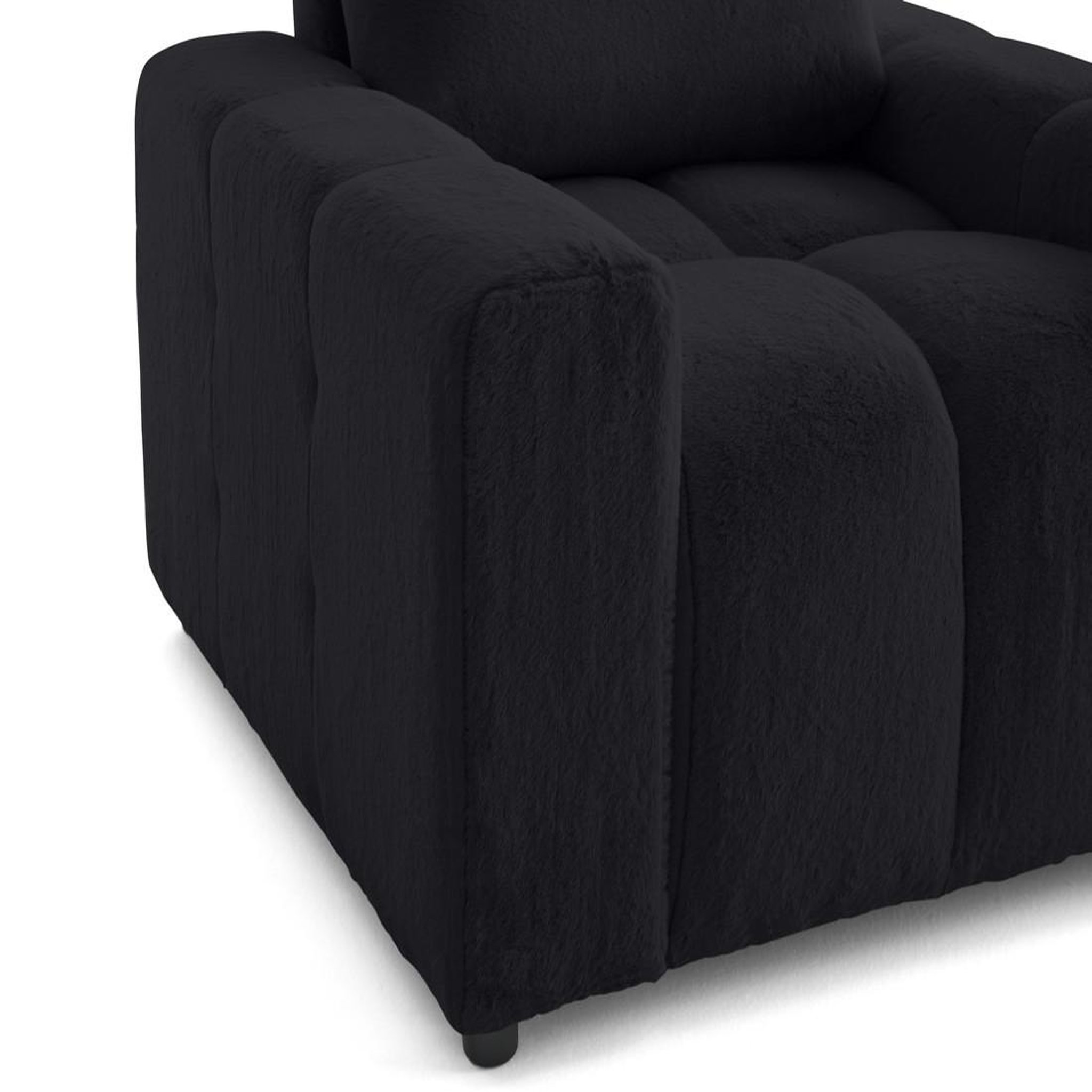 Voir la diapositive 4 : LISA DESIGN Crocus - fauteuil en fausse fourrure