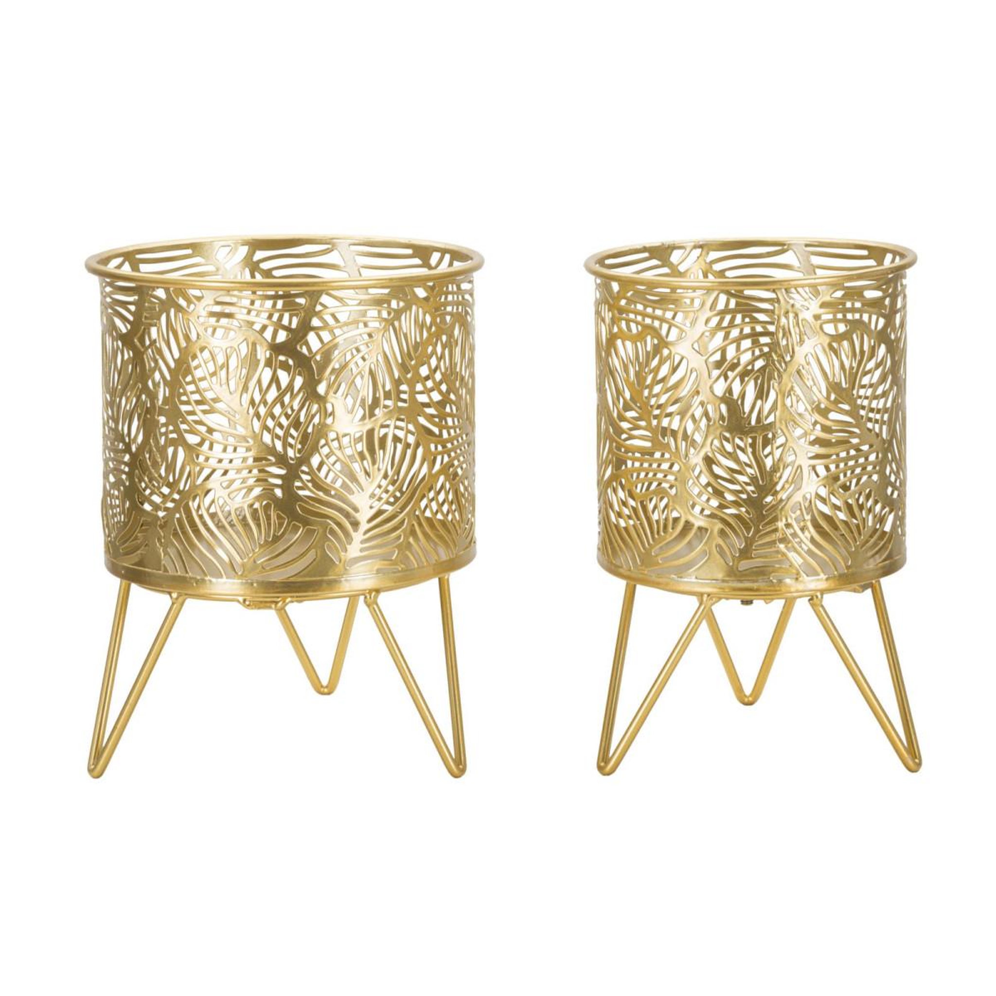Paris Prix Lot de 2 cache-pots design  naty  20cm or