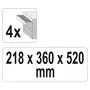  YATO Boîte a outils avec 4 tiroirs 52x21,8x36 cm