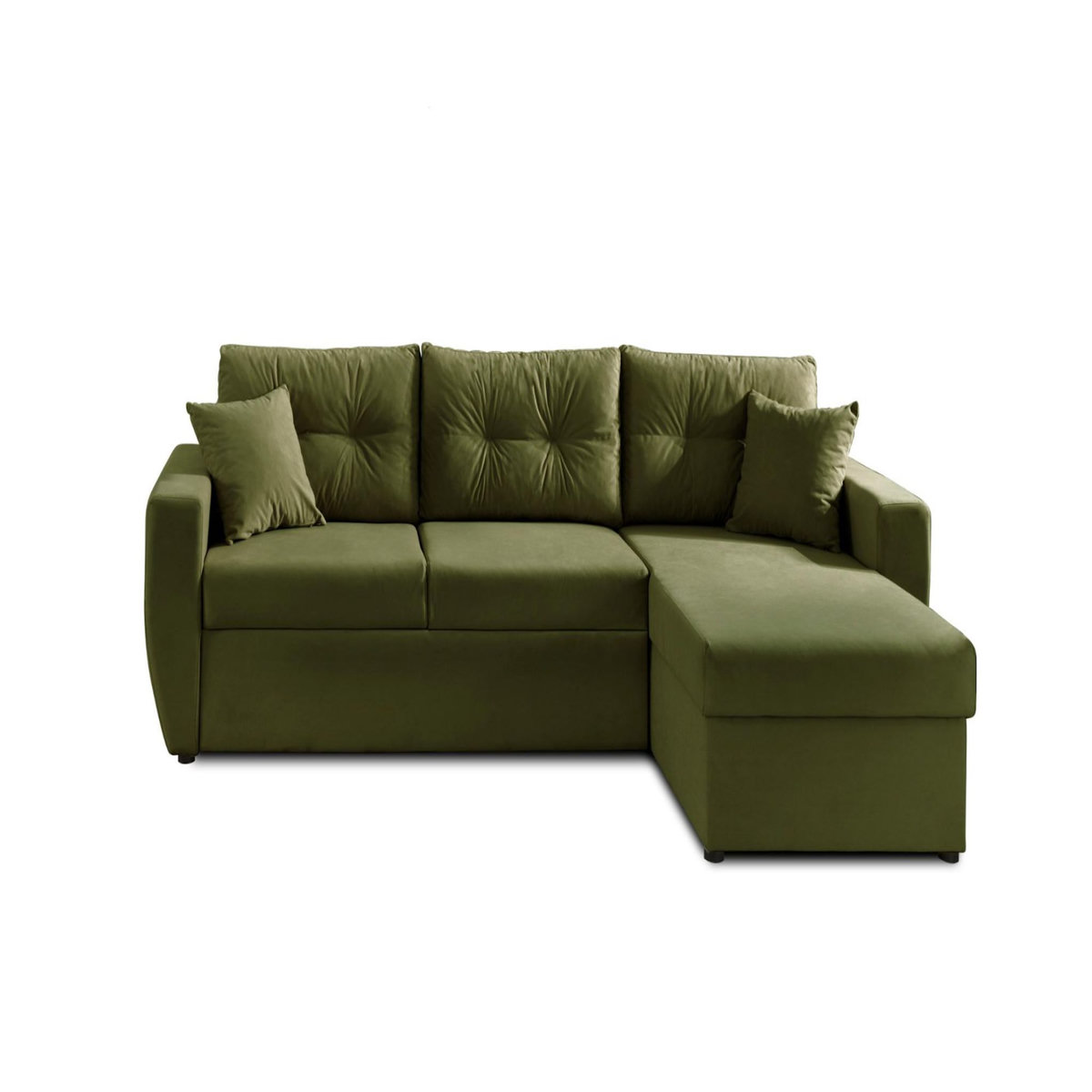 BEST MOBILIER Astoria - canapé d'angle réversible - convertible avec coffre - style contemporain- 4 places