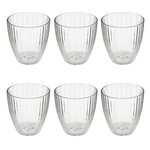 SECRET DE GOURMET Lot de 6 Verres à Eau  Mathe'Eau  28cl Transparent