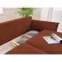 Voir la diapositive 3 : LISA DESIGN Valentina - canapé 3 places convertible - avec coffre - en velours côtelé - style contemporain