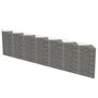 Voir la diapositive 2 : VIDAXL Mur de gabion Acier galvanise 450 x 30 x 100 cm