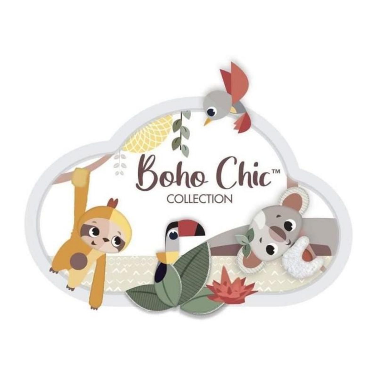 TINY LOVE TINY LOVE Tapis d'Éveil Boho Chic, Tapis de Jeu pour Bébé, Arche de Jouets en Bois - Des la Naissance