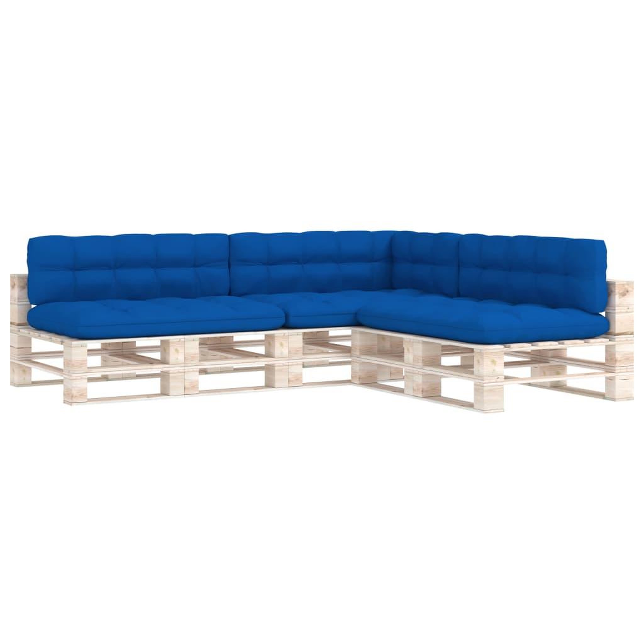 Voir la diapositive 2 : VIDAXL Coussins de canape palette lot de 7 Bleu royal