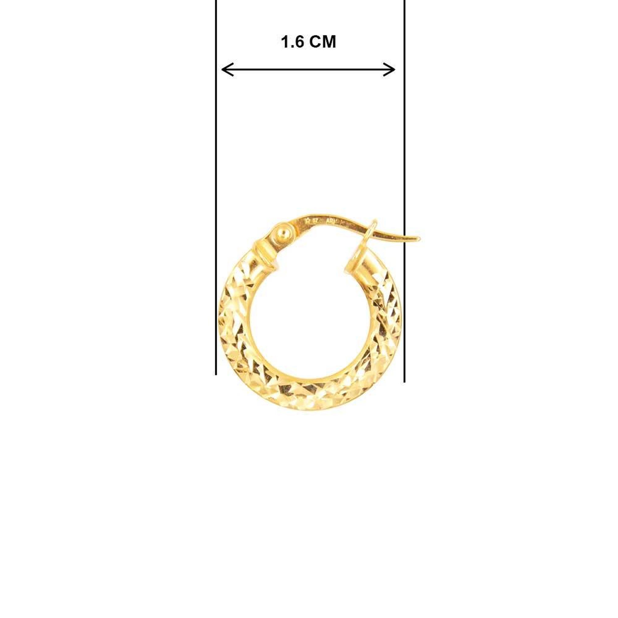 Voir la diapositive 3 : L'ATELIER D'AZUR Boucles d'Oreilles Créoles - Or Jaune - Femme