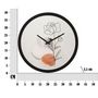 Voir la diapositive 6 : Paris Prix Horloge Murale en Verre  Rose  40cm Multicolore
