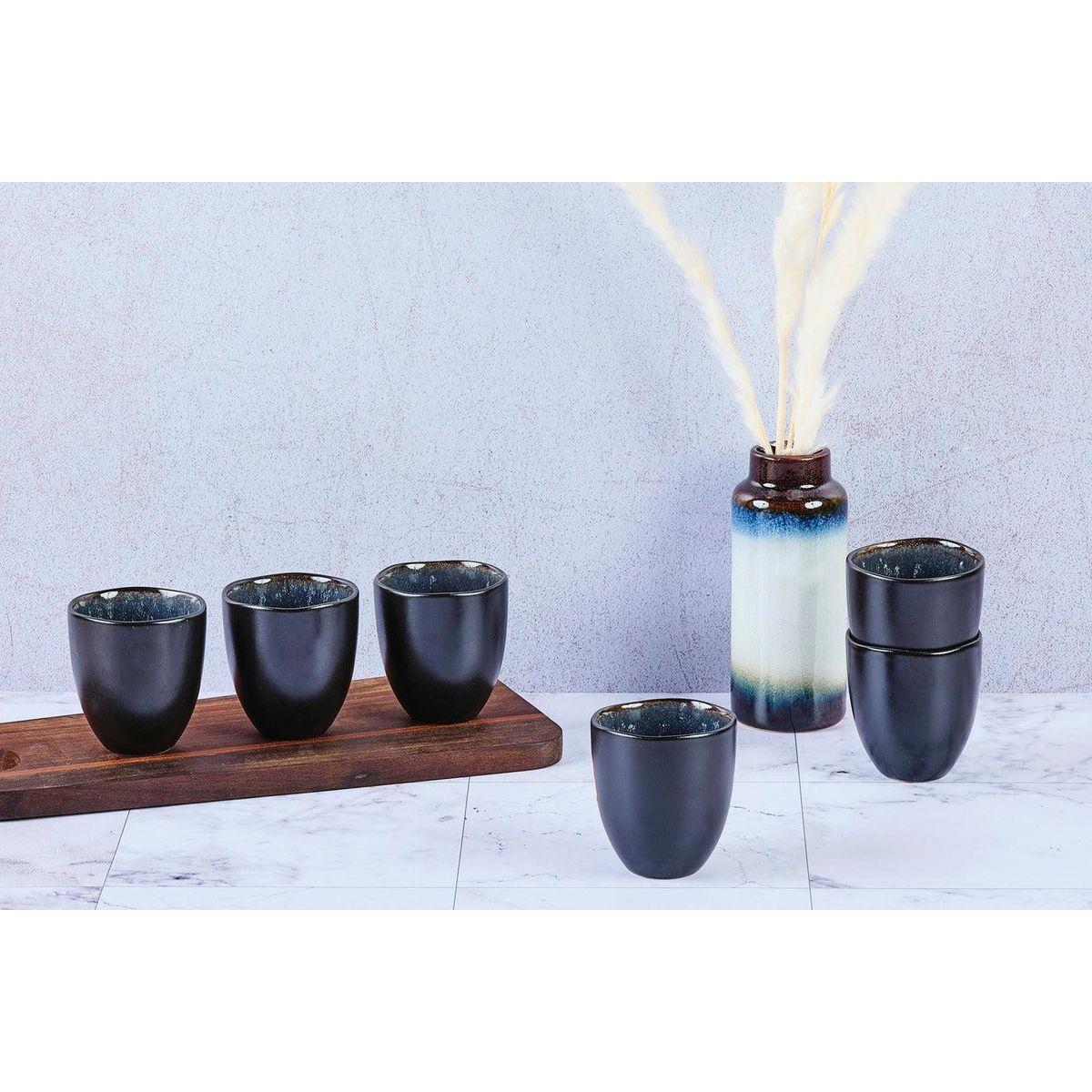 BJORN Tasse IRIS 15cl - 6 pièces - Bleu nuit