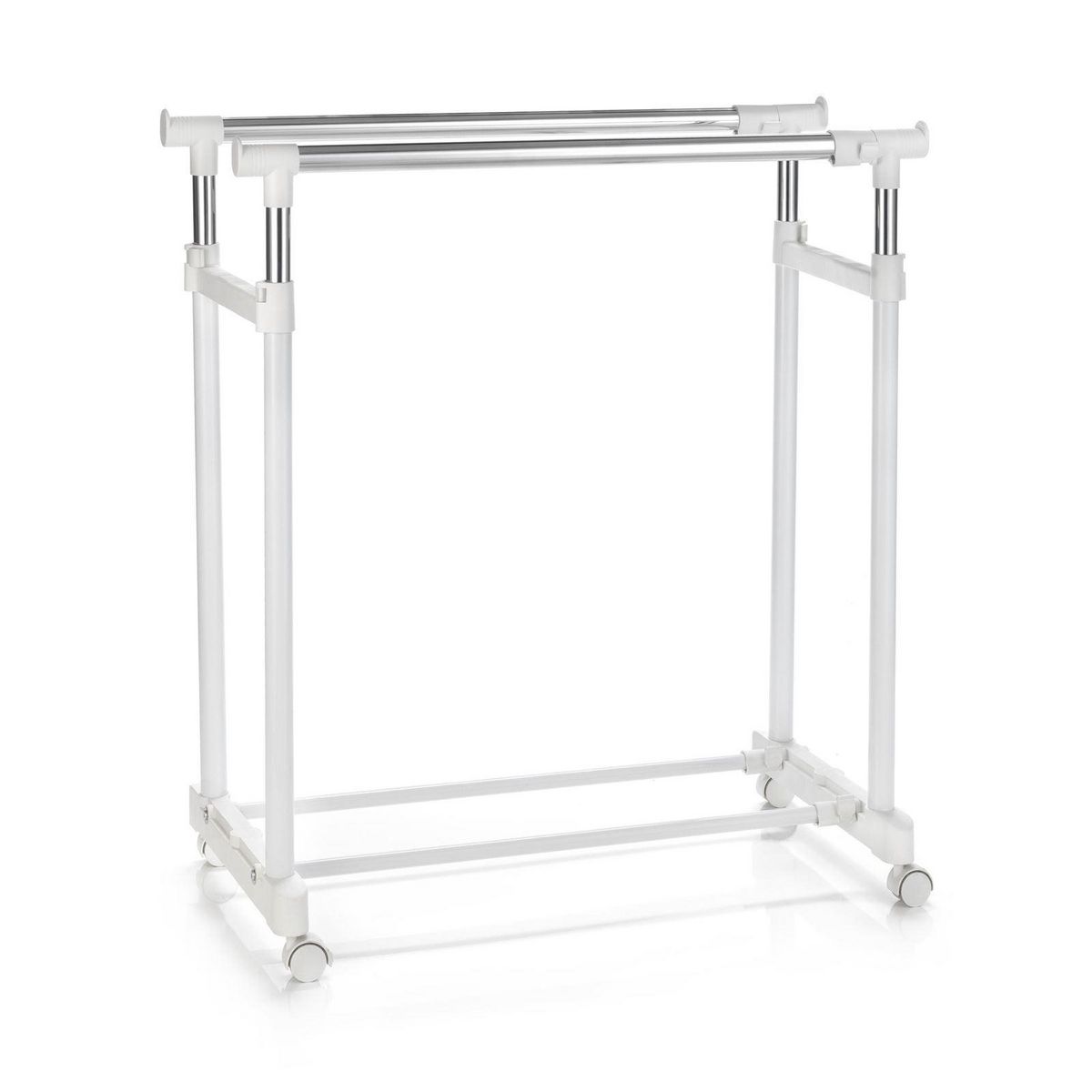 IDIMEX Portant à vêtements CASA, en métal chromé