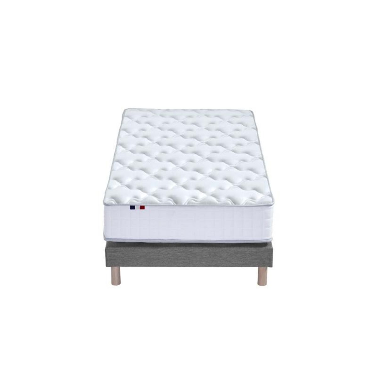 Ensemble Matelas Ressorts 7 zones + Sommier  90 x 190 cm COSMOS