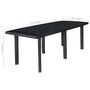 Voir la diapositive 5 : VIDAXL Table de jardin Anthracite 216x90x72 cm Plastique