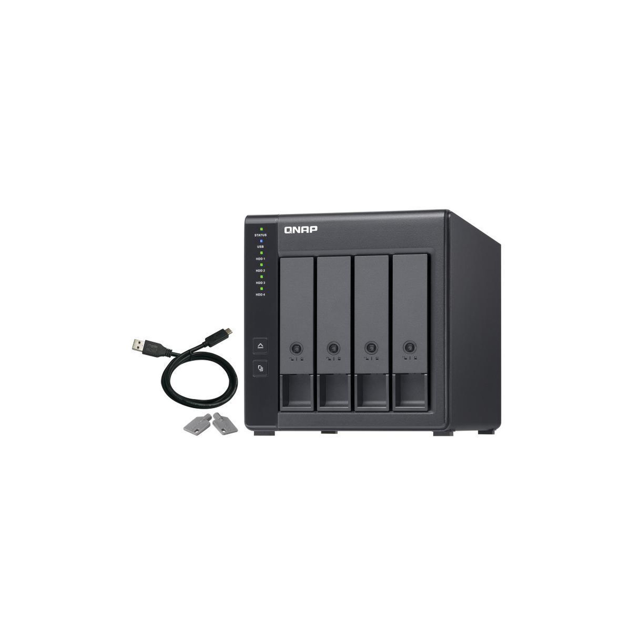 Qnap Qnap tr-004 boîtier de disques de stockage boîtier disque dur/ssd noir 2.5/3.5