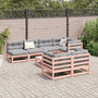 Voir la diapositive 3 : VIDAXL Salon de jardin 8 pcs avec coussins sapin douglas solide