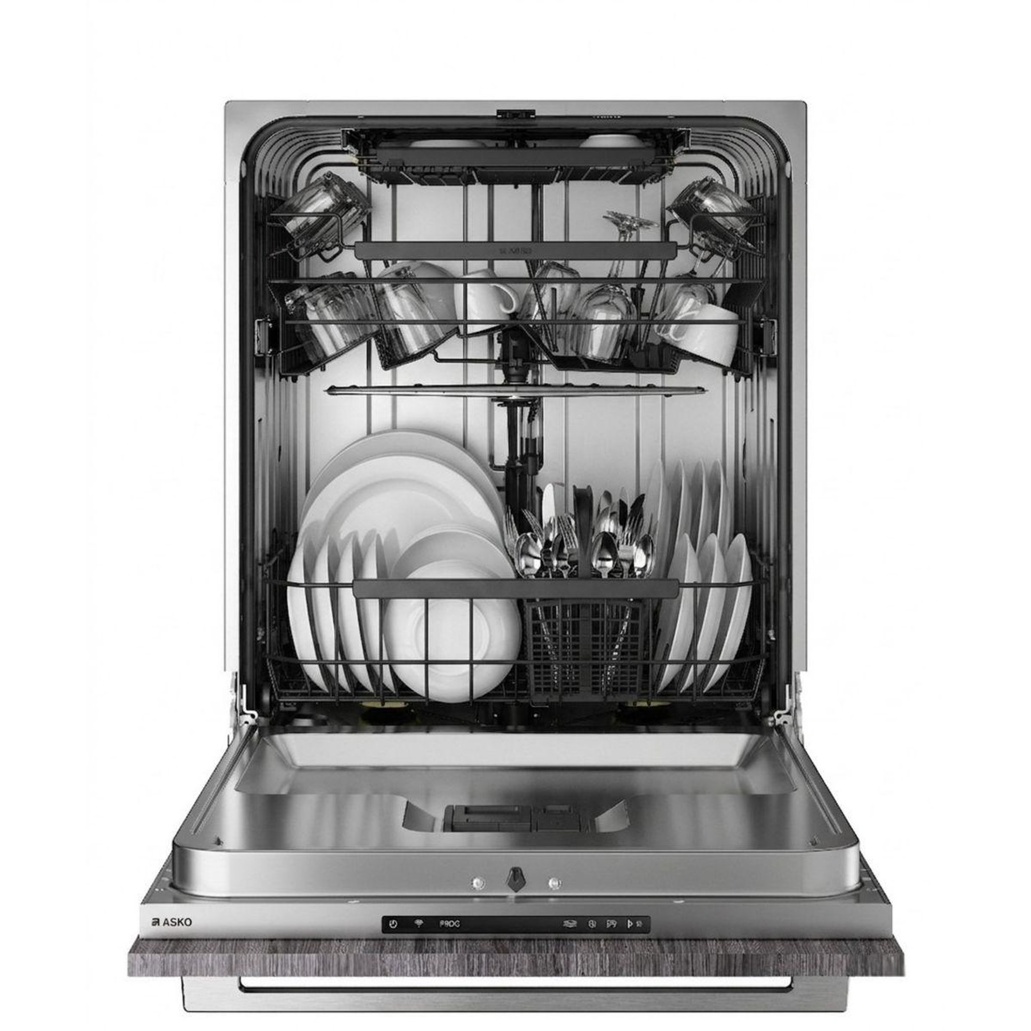 Voir la diapositive 2 : ASKO Lave vaisselle encastrable DSD544B écran tactile et bras de lavage inox