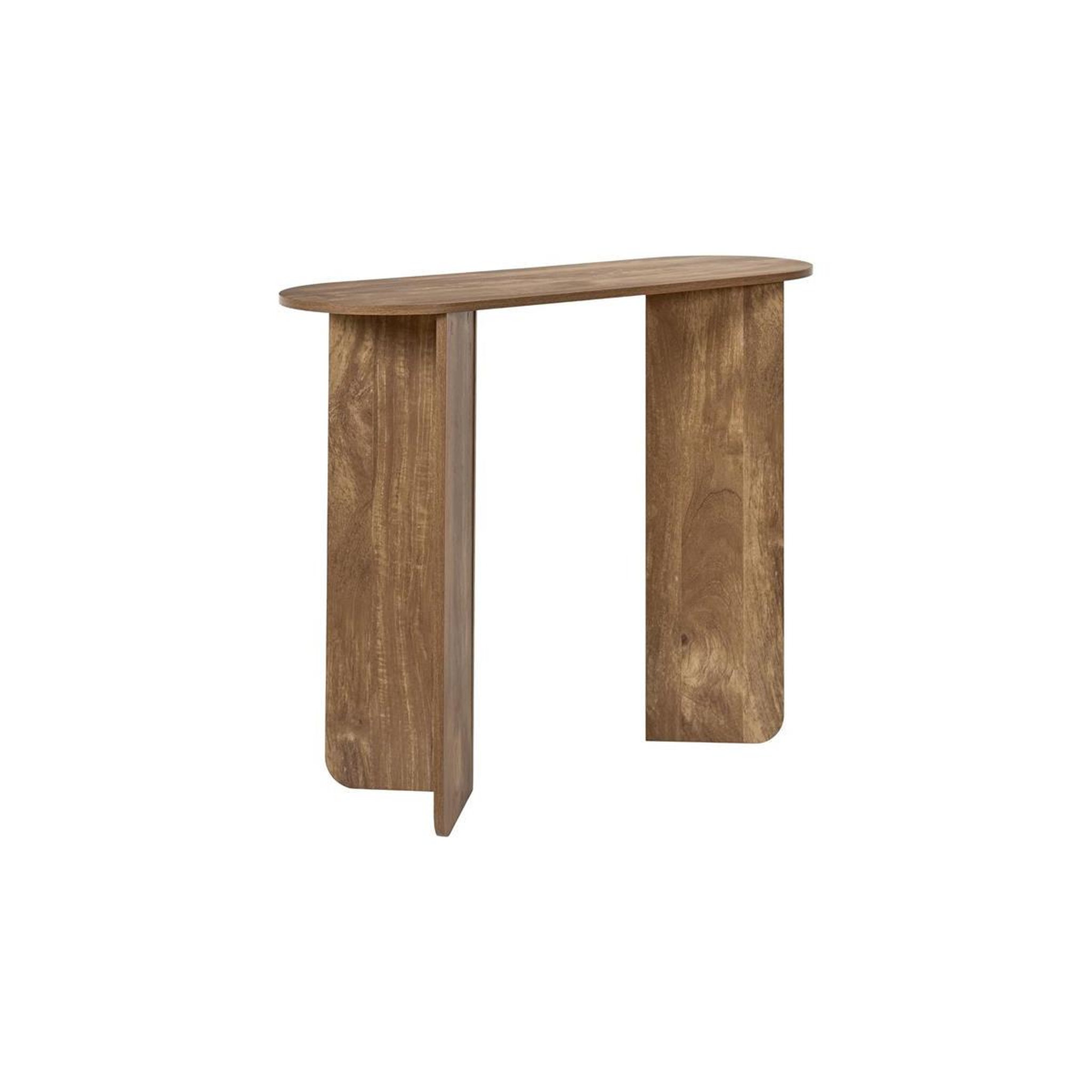 Voir la diapositive 3 : The Home Deco Factory Console ovale design  heritage  100cm marron