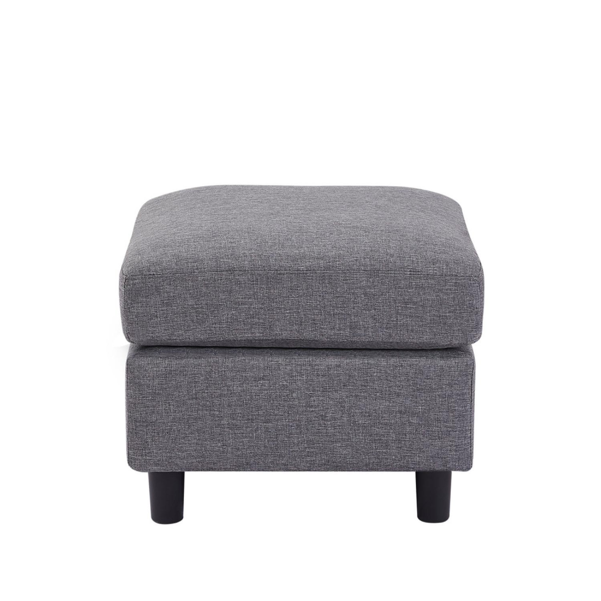 Voir la diapositive 6 : CONCEPT USINE Canapé 3 places + 1 pouf modulable tissu gris cork