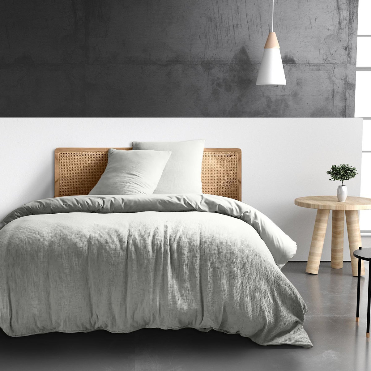 BATON ROUGE Housse de couette 100% gaze de coton