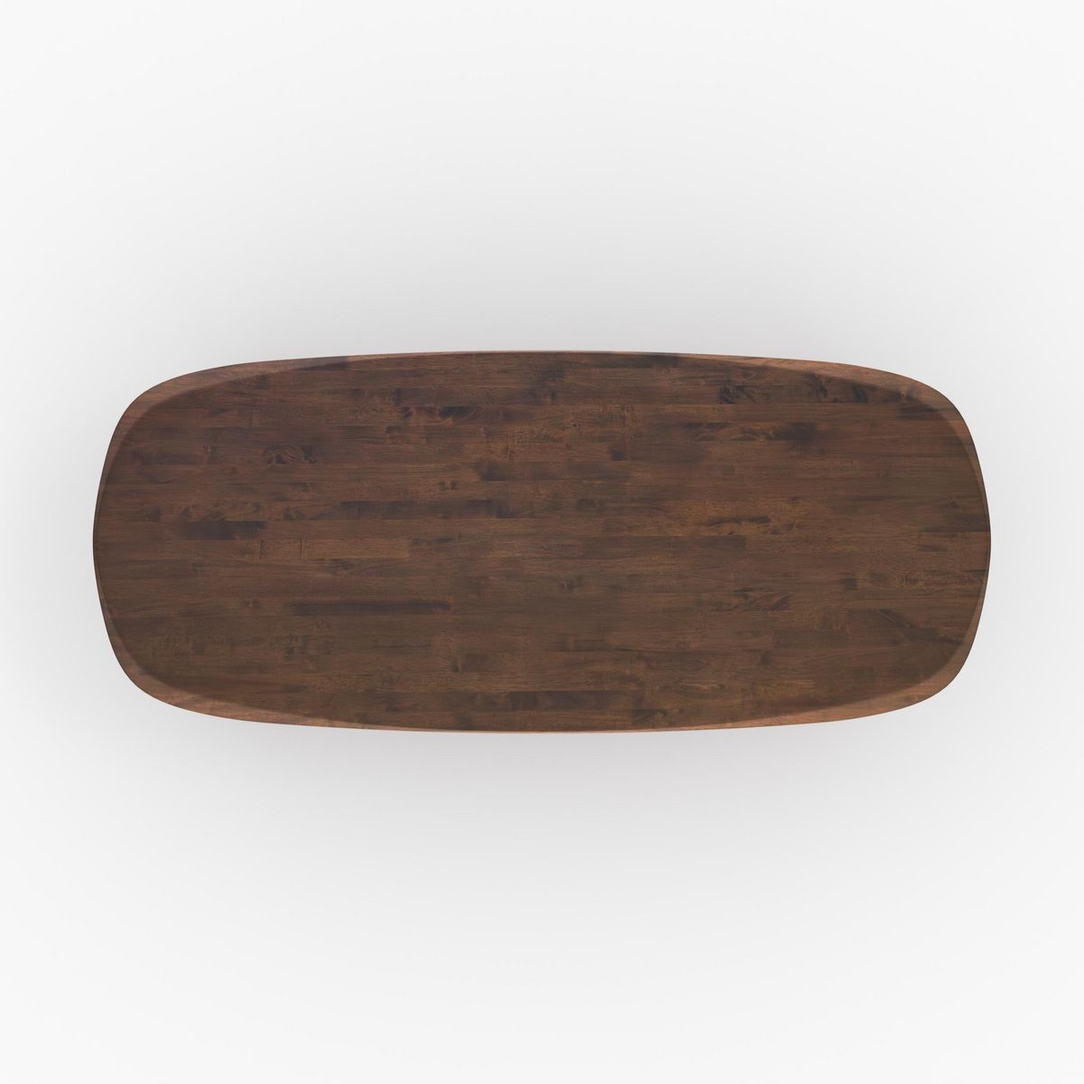 Rendez vous déco Table rectangulaire en bois d'hévéa massif foncé 8 personnes - Merlin