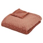 Atmosphera Kids Plaid Flanelle Enfant  Berlingot  75x100cm Terracotta