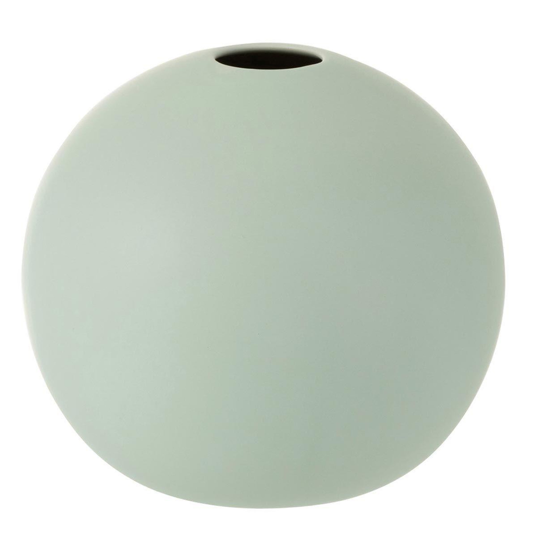 J-LINE Vase design  boule céramique  18cm vert pastel